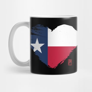 U.S. State - I Love Texas - Texas Flag Mug